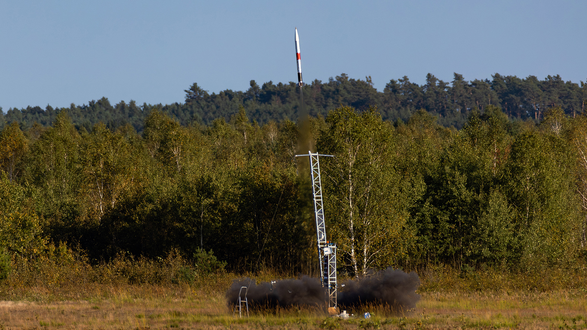 Na zdjęciu start rakiety Twardowsky we wrześniu 2023 roku