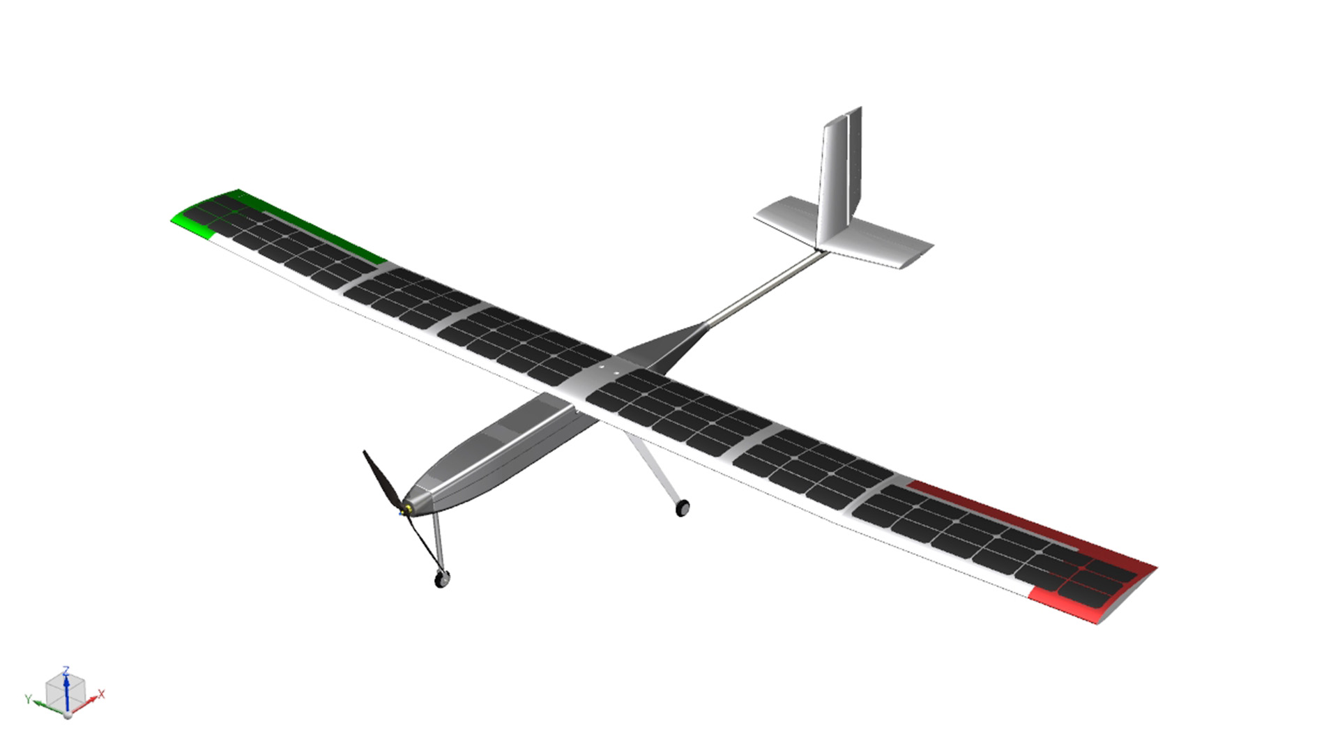 Na grafice wizualizacja samolotu solarnego