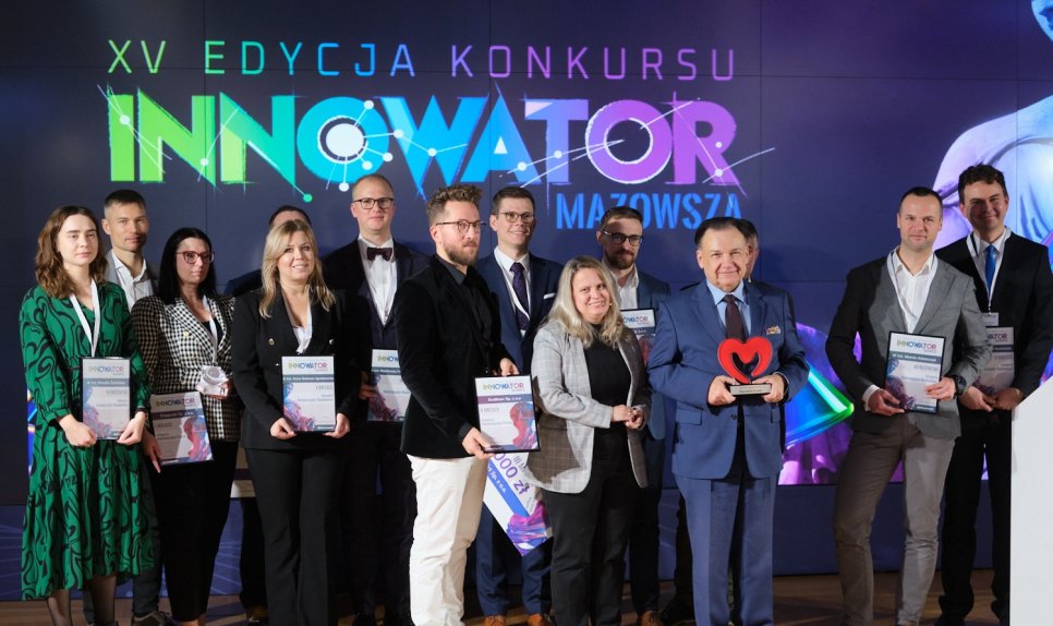 Na zdjęciu laureaci konkursu "Innowator Mazowsza"