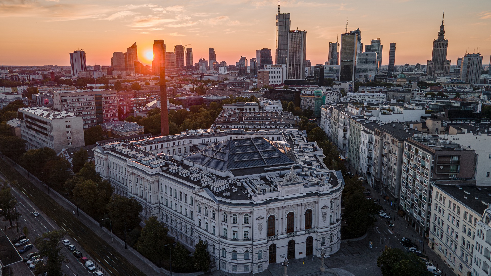 Zdjęcie Kampusu Centralnego z lotu ptaka