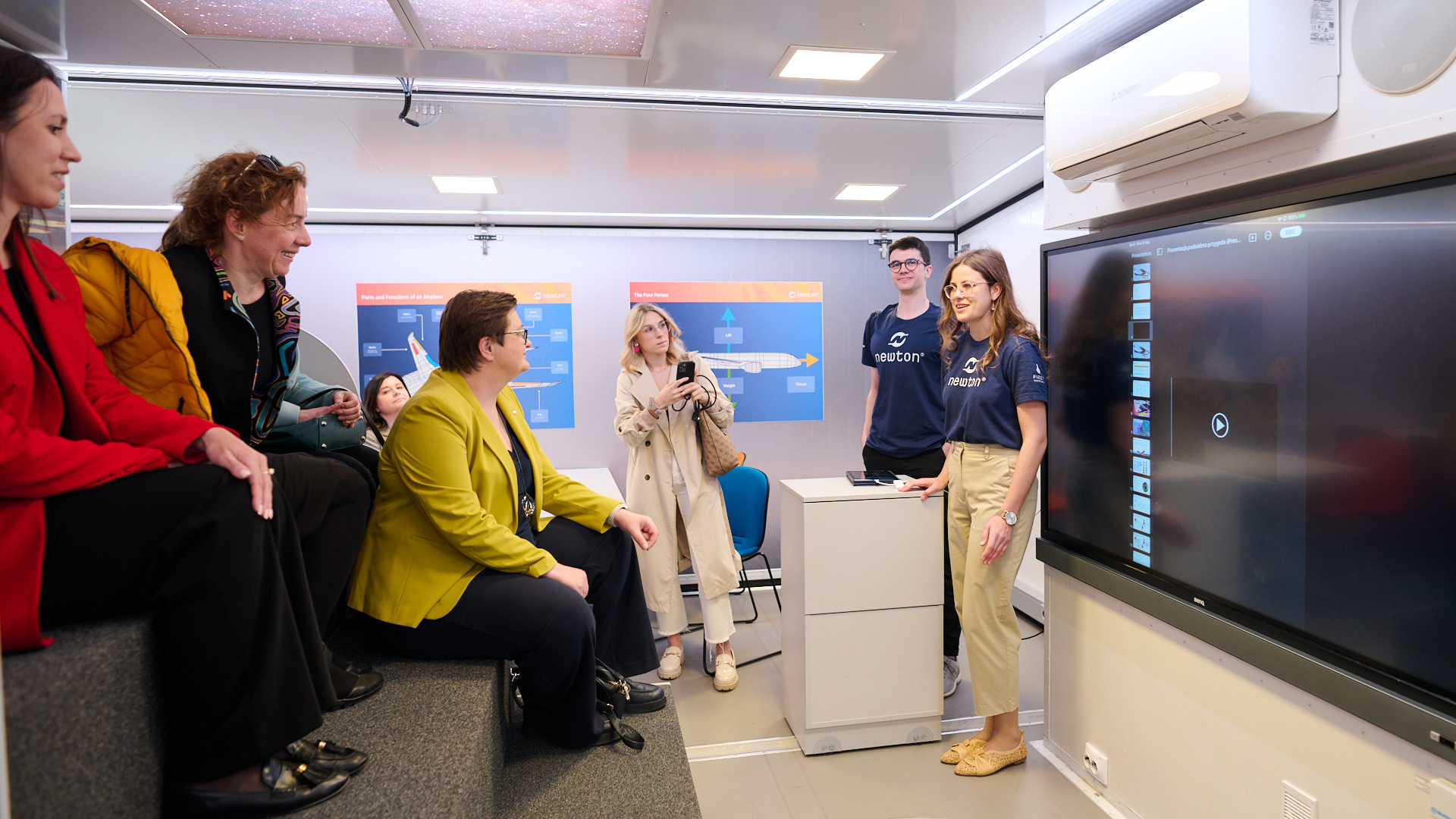 Na zdjęciu: inauguracja Newton Room na PW