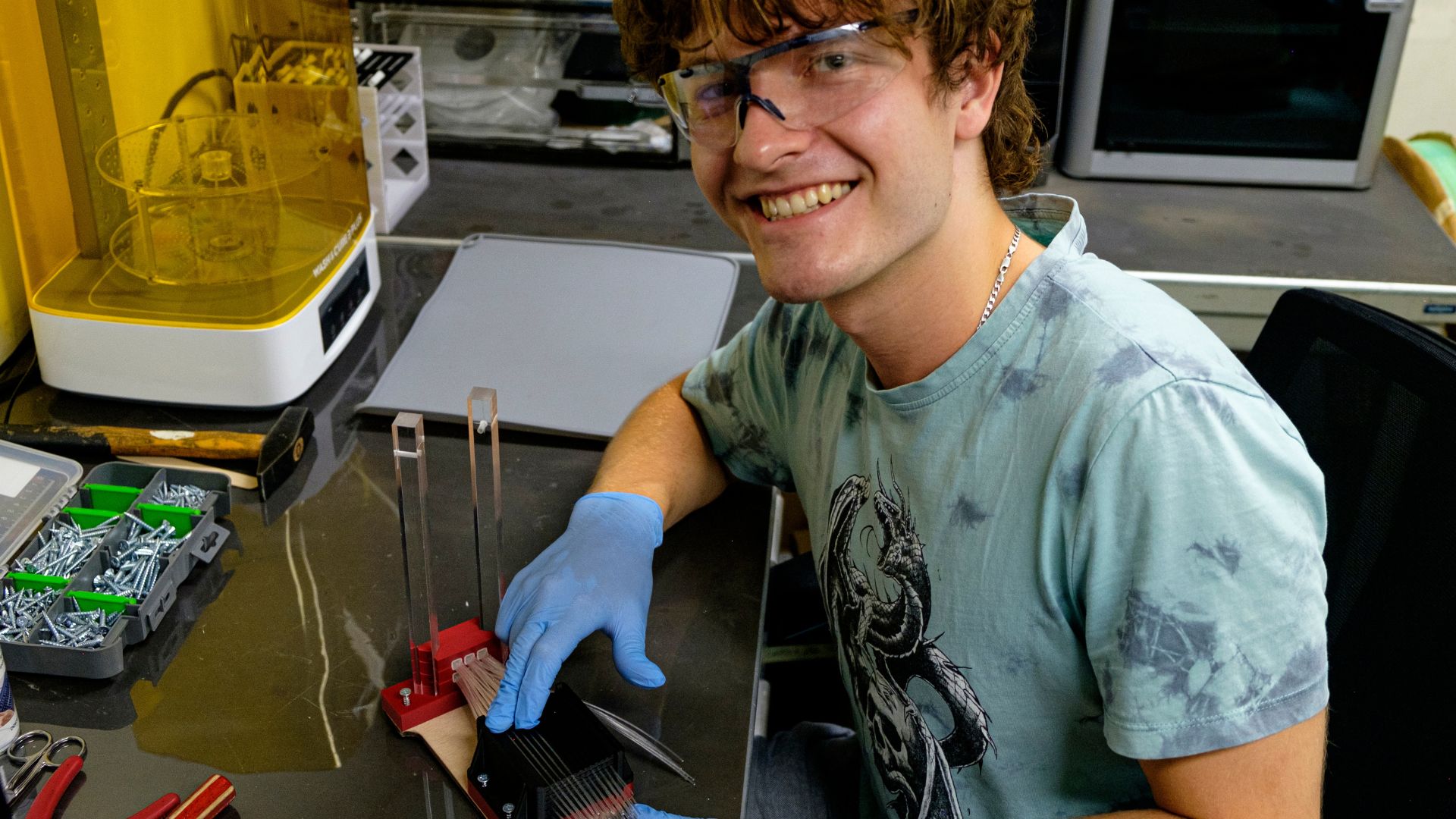 Na zdjęciu: Artur Werys, student Wydziału Fizyki PW