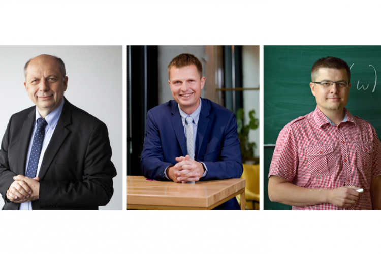 Profesorowie: Krzysztof Kulpa, Piotr Samczyński, Mateusz Malanowski