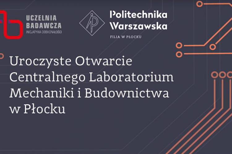 Plansza informująca o otwarciu laboratorium 