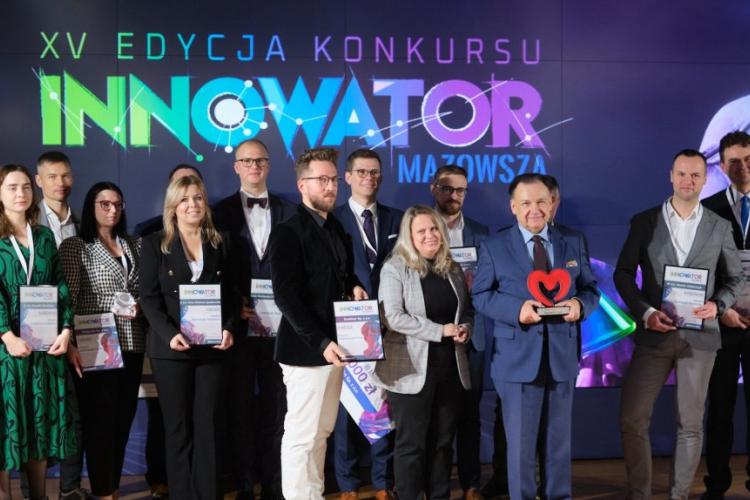 Na zdjęciu laureaci konkursu "Innowator Mazowsza"