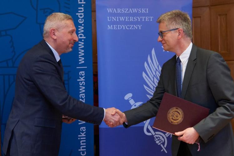 Zdjęcie prof. Mariusza Malinowskiego i prof. Piotra Pruszczyka