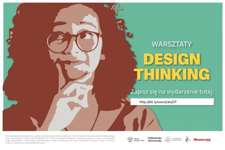 Plakat warsztatów design thinking