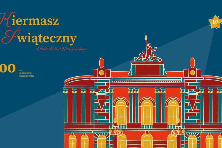 Grafika zapowiadająca Kiermasz Świąteczny PW 2025