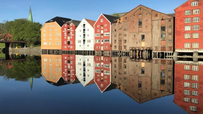 Na zdjęciu budynek w Norwegii, na którym będzie testowana opracowana metodyka