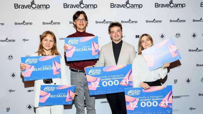Sukces naszych studentów w BraveCamp 2025, fot. BraveCamp
