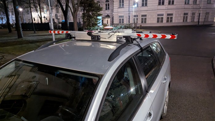 Na zdjęciu system pomiarowy oświetlenia drogowego stworzony przez MobiLight Ligtning Research