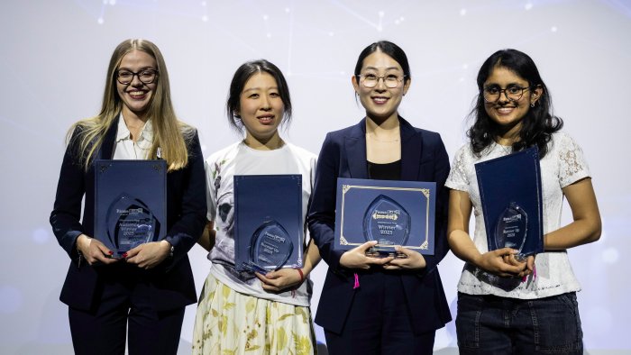 Na zdjęciu laureatki konkursu FameLab 2025