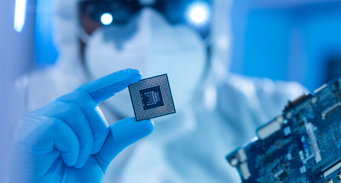 Na zdjęciu układy scalone / procesor