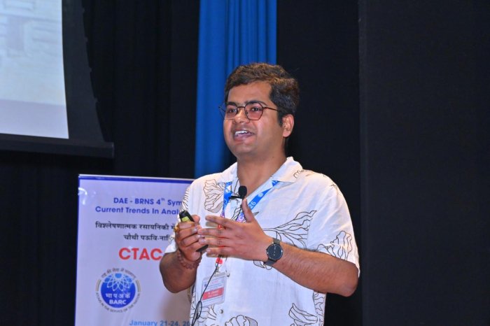 Dr Madhurya Chandel na konferencji Symposium on Current Trends in Analytical Chemistry w Bombaju