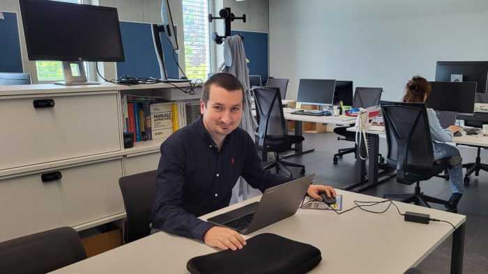 Na zdjęciu: dr inż. Krzysztof Ejsmont w laboratorium SUPSI
