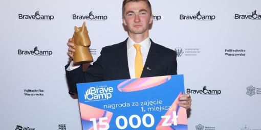 Jakub Jażdżyk, zwycięzca Brave Camp